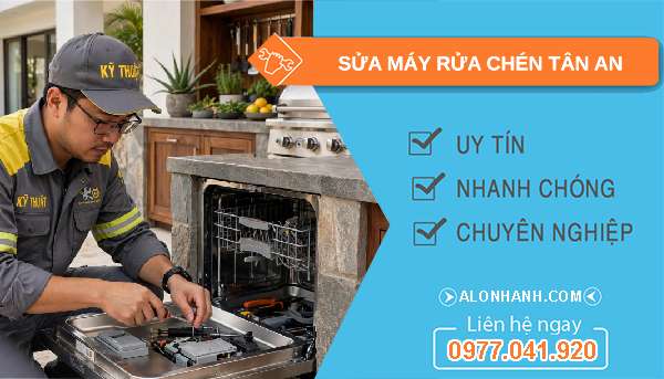 sửa máy rửa chén tại Tân An