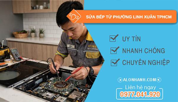 sửa bếp từ tại Linh Xuân