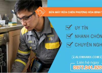 sửa máy rửa chén phường Hòa Bình