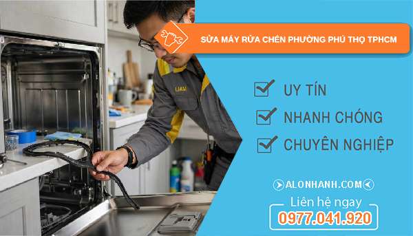 sửa máy rửa chén phường Phú Thọ