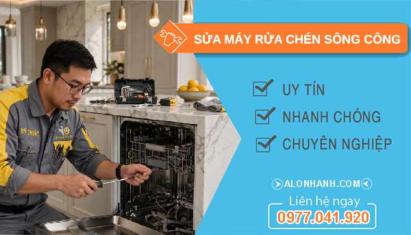 sửa máy rửa chén tại nhà Sông Công