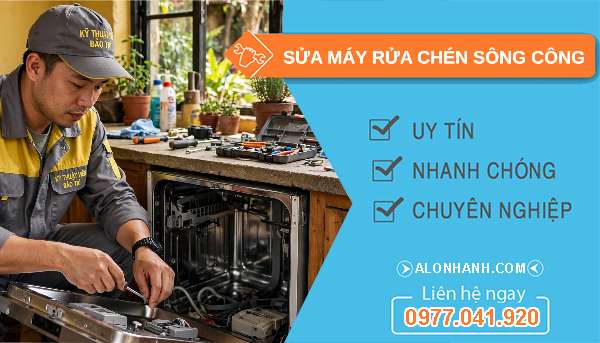 sửa máy rửa chén tại Sông Công
